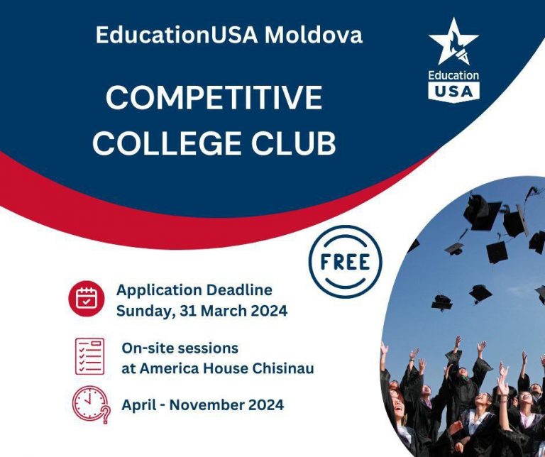 Oportunitate pentru elevii de liceu – Programul de Consiliere pentru Aplicarea la Universități din SUA