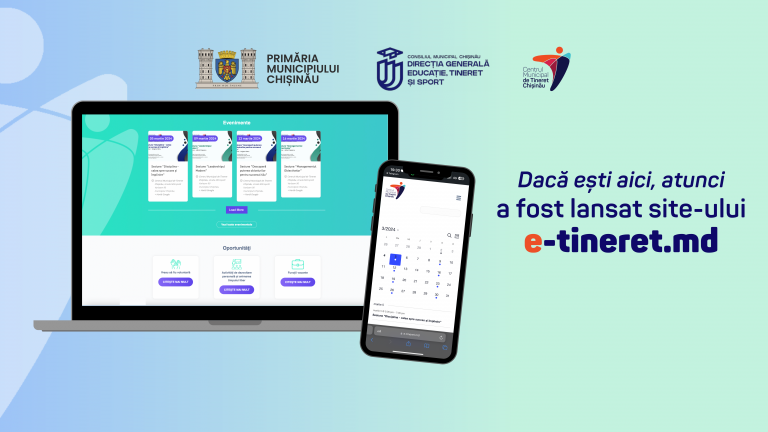 A fost lansat site-ul „e-tineret.md”!