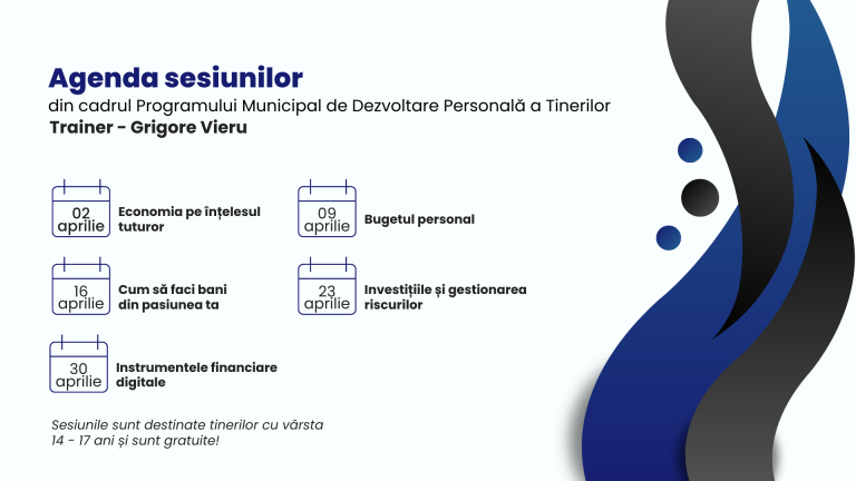 Grigore Vieru continuă sesiunile de dezvoltare personală și în luna aprilie!