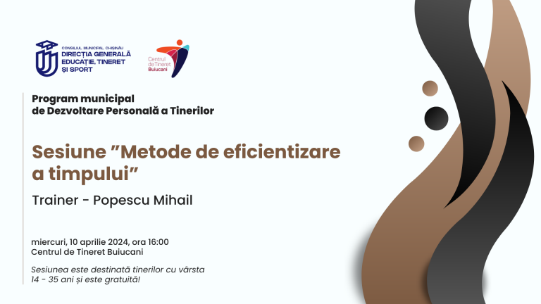 Participă la o sesiune gratuită despre cum să reușești mai multe lucruri într-o zi!