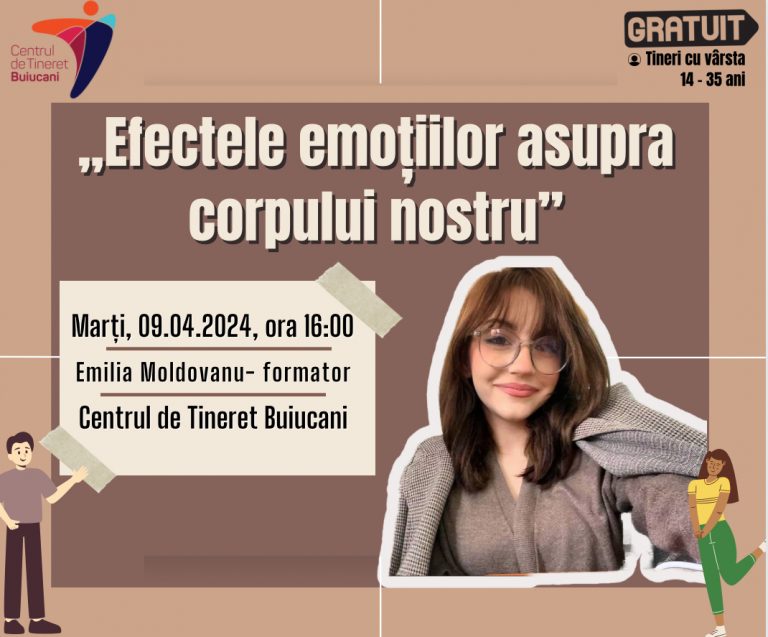 Participă la un training gratuit despre efectul emoțiilor asupra corpului nostru