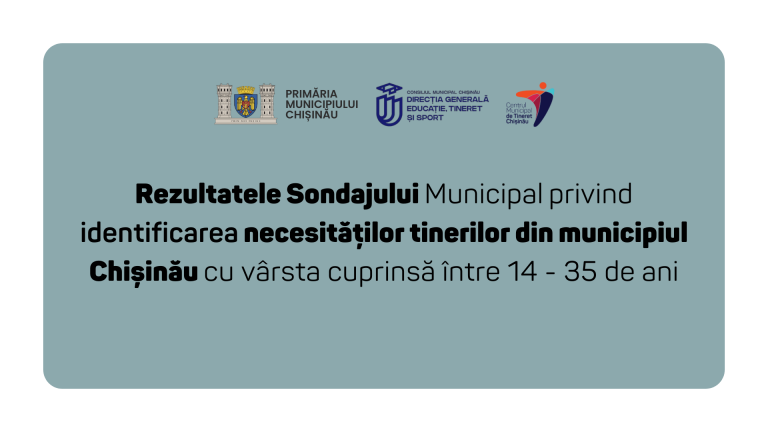 Presentation of the municipal survey results on identifying the needs of youth in Chisinau