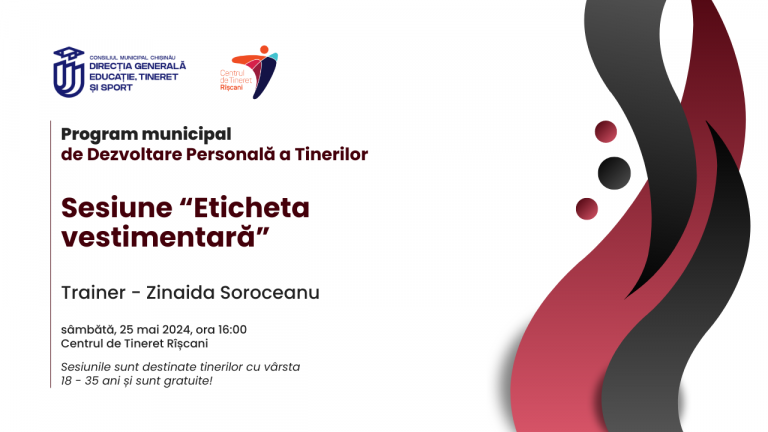 Free “Clothing Etiquette” session at Riscani Youth Centre!