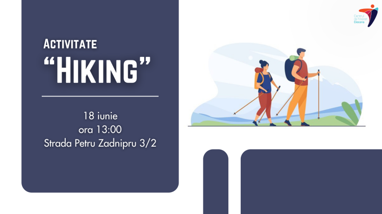 Participate in the “Hiking” activity, which will take place in Riscani Forest Park on June 18!