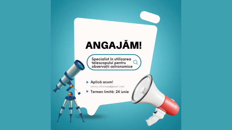 Chisinau Municipal Youth Center Hires Specialist in the Use of Telescope for Astronomical Observations