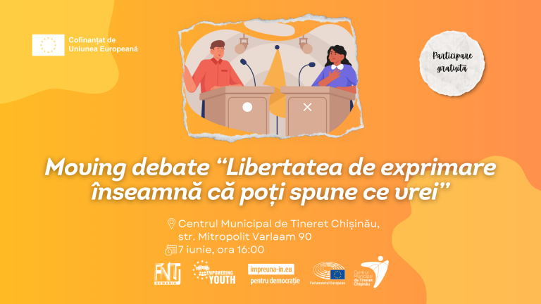 Debate “Freedom of expression means that you can say what you want” at the Chisinau Municipal Youth Centre