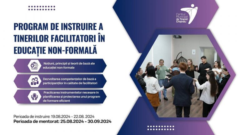 Chisinau Municipal Youth Center Launches the Training Program for Youth Facilitators in Non-formal Education