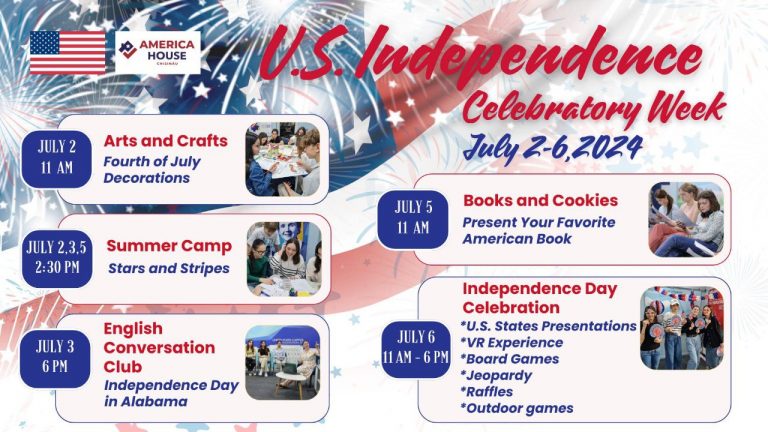 America House is celebrating US Independence Day with a series of exciting events!