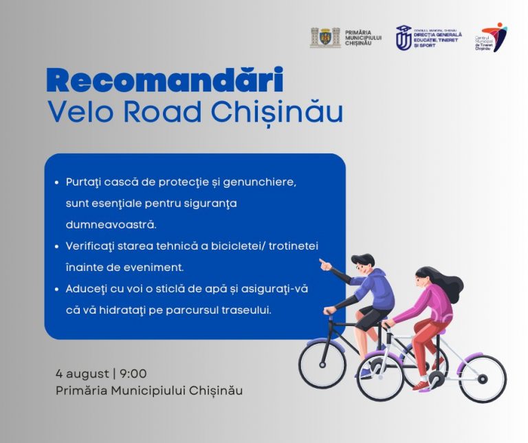 Organizers’ recommendations for Velo Road Chisinau Cycling Marathon!