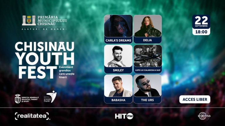 Chișinău Youth Fest 2024: Spectacol de neuitat pentru tineri în inima capitalei