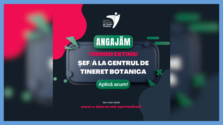 DEADLINE EXTENDED for the position of Head of Botanica Youth Center!