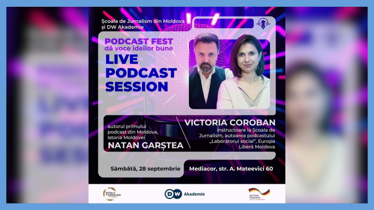 The First Live Podcast in Moldova – A Unique Opportunity for Podcast Fans. See how you can participate in the event!