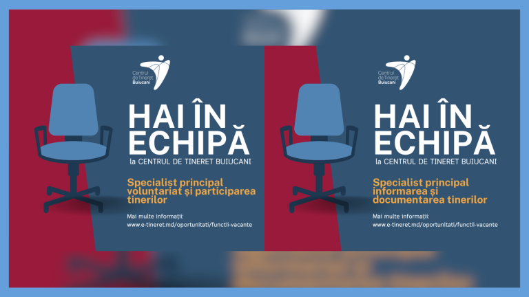 Buiucani Youth Center is hiring youth workers!