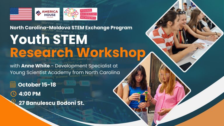 Science Research Workshop for Young STEM Enthusiasts at America House, October 15-18.