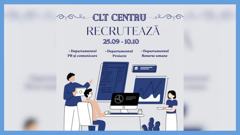 Recrutare Voluntari la Consiliul Local de Tineret Centru: Fii Parte din Schimbare!
