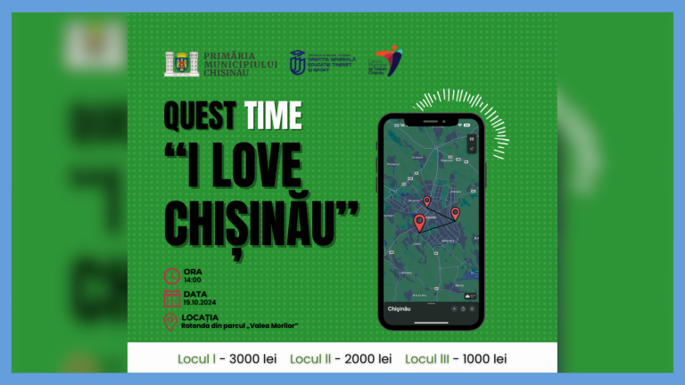 Registration for the QUEST “I LOVE CHIȘINĂU” has been extended until October 19