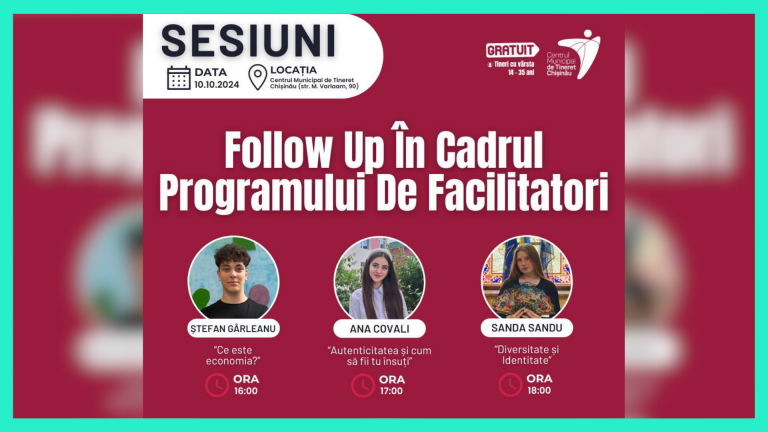 Young facilitators trained to inspire through non-formal education at Chisinau Municipal Youth Center