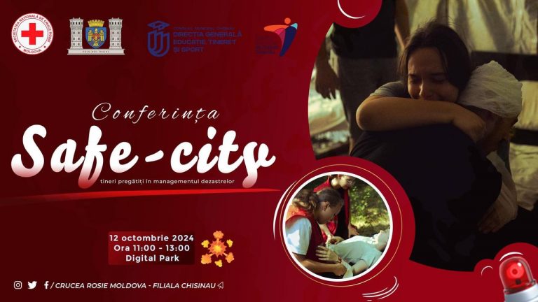 Youth conference on disaster risk reduction, organized by Red Cross Moldova.