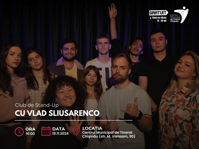 Stand-Up Club with Vlad Sliusarenco: The perfect opportunity for young comedy fans