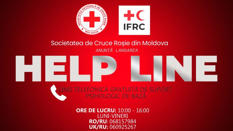 The Red Cross Society of Moldova has launched a free psychological helpline