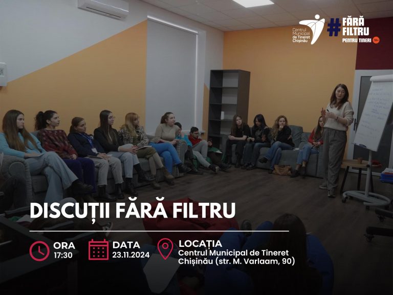 Open discussion about sexual health and relationships with Mariana Bularga at the Chisinau Municipal Youth Center