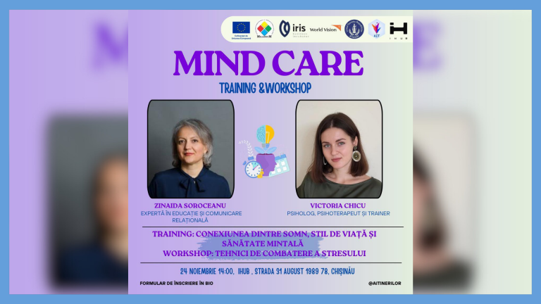 Event in Chisinau: “MindCare: Explore Your Mind” – How to maintain your mental health in the modern world
