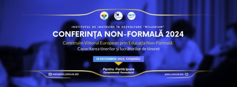 Development Training Institute “MilleniuM” invites young people and professionals to the Non-formal Conference 2024! Read details in the article!