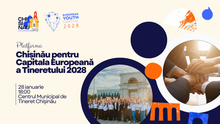 Chisinau mobilizes for the title of “European Youth Capital 2028”. See how you can participate!