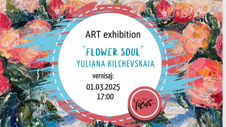 “Flower Soul” – Floral art exhibition by Iuliana Kilcevschi, opening on March 1 at FICUS Creative Space