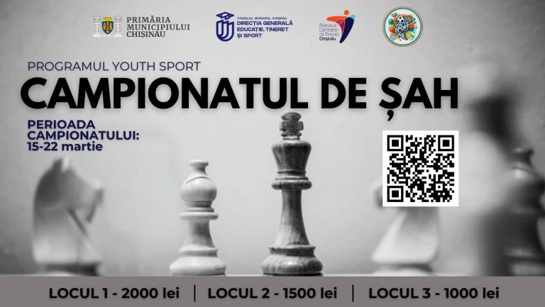 Youth Chess Championship, 2nd edition: open registration for the competition organized at the Ciocana Youth Center (15-22 March)   