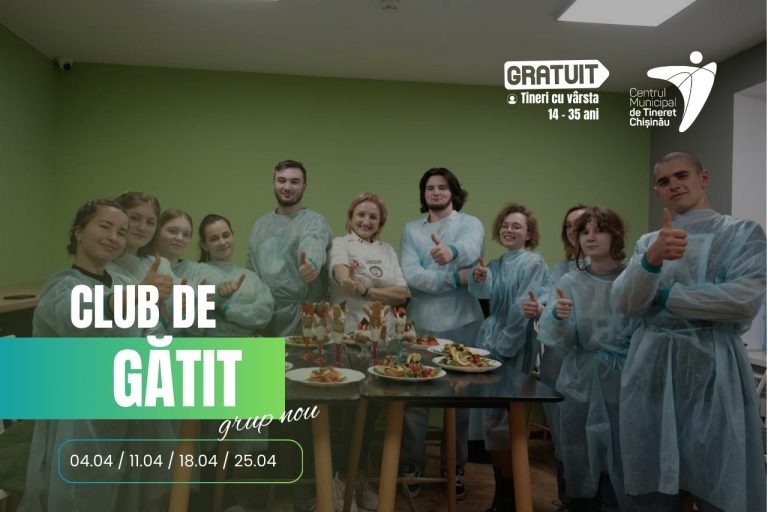 Cooking Club returns to Chisinau Municipal Youth Center: registration is open   
