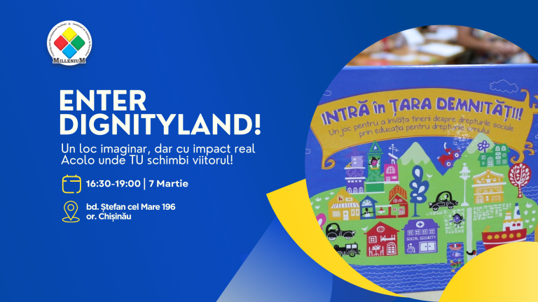 Enter Dignityland: Young people from Chisinau become parliamentarians for a day and create the future of a just society   