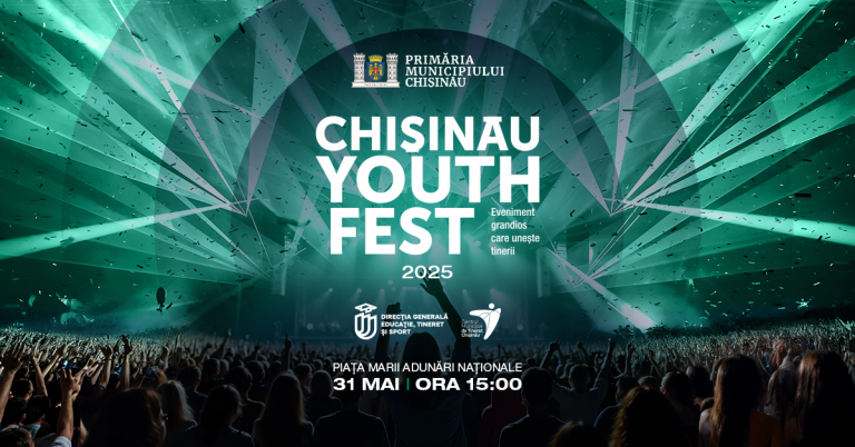 Chișinău Youth Fest revine pe 31 mai: festivalul care aduce energia tinerilor în inima capitalei