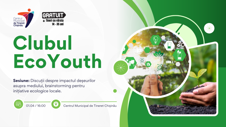 Se lansează Clubul EcoYouth la Chișinău: un spațiu pentru tinerii preocupați de mediu