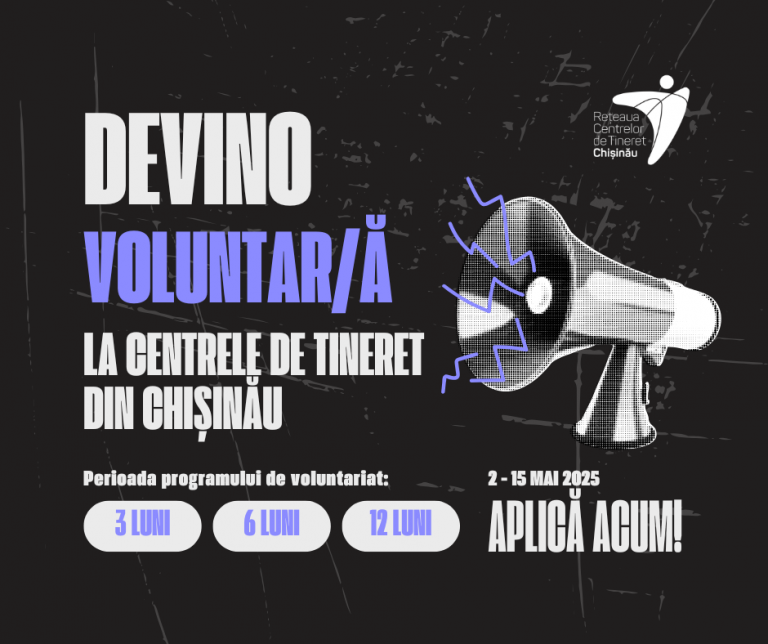 Vara începe cu voluntariat: Alege centrul tău și schimbă comunitatea în 3, 6 sau 12 luni!