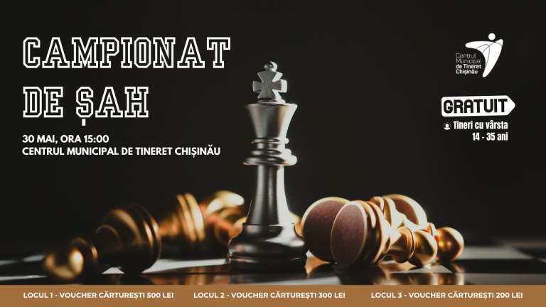 Campionatul de Șah pentru tineri revine la Centrul Municipal de Tineret Chișinău