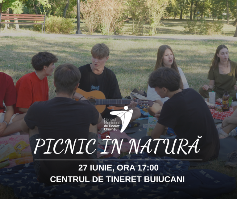 Picnic în natură cu Centrul Municipal de Tineret Chișinău