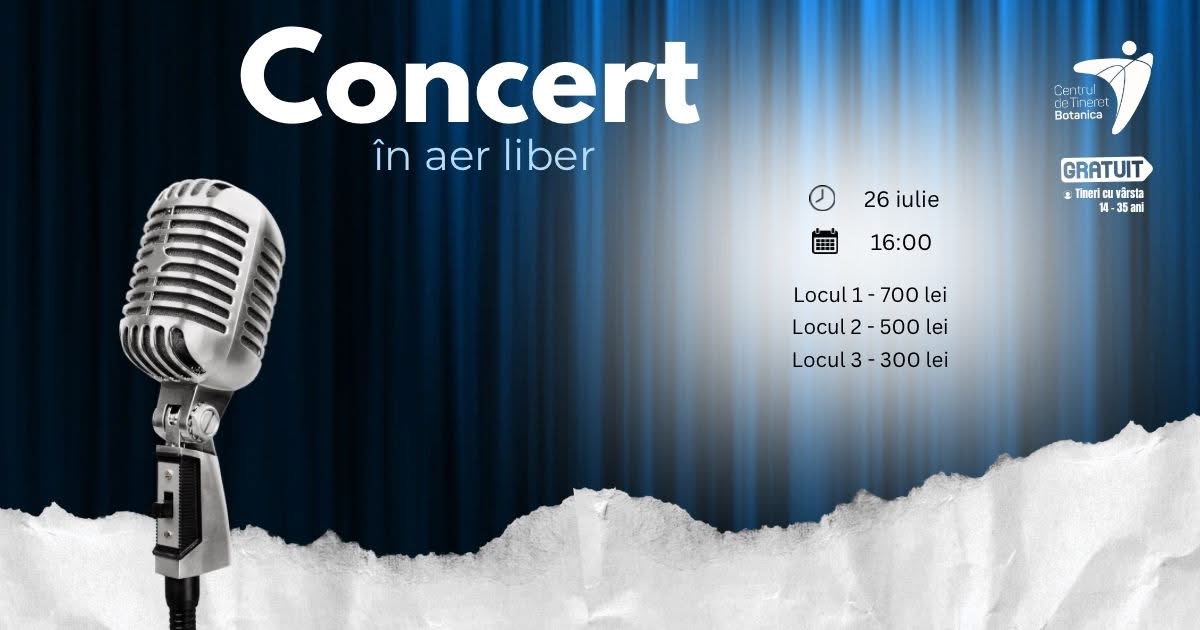 Concert în aer liber!