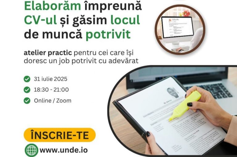 Cum îți construiești un CV competitiv și cum îți clarifici drumul profesional?